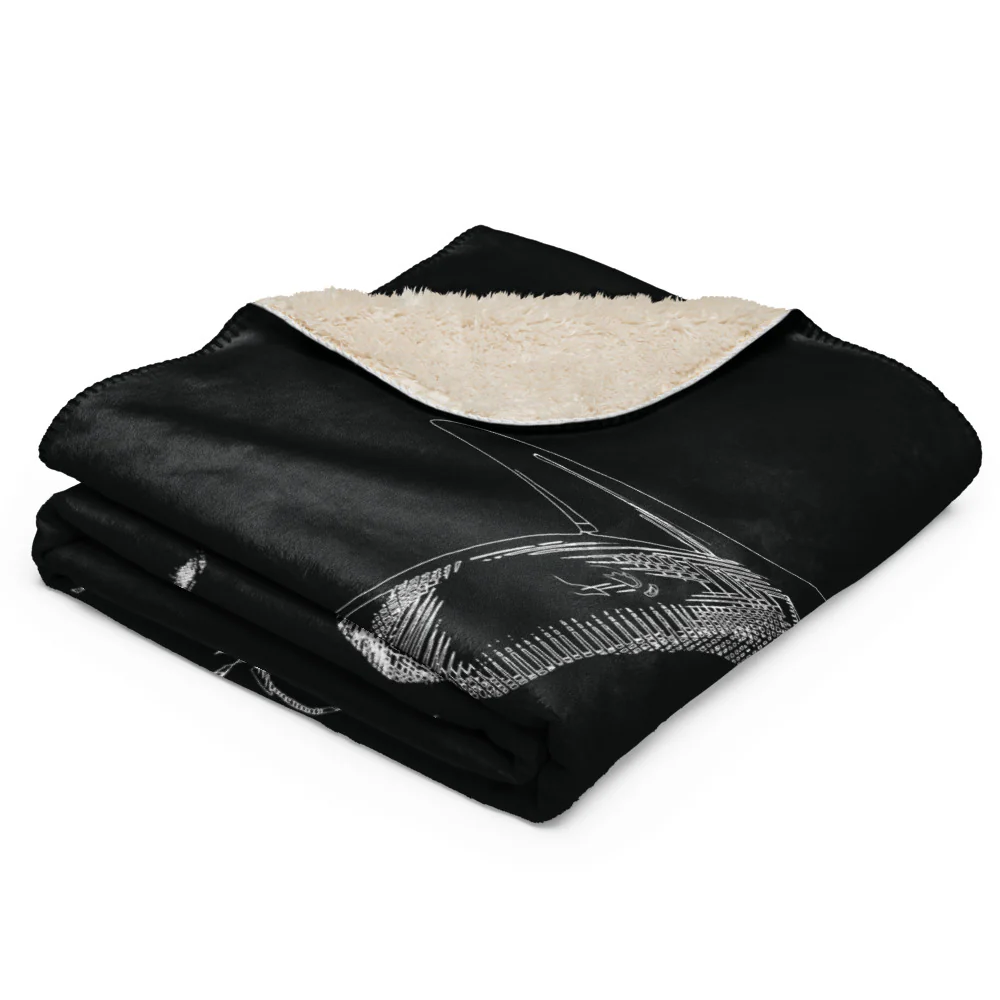 BATMAN Monochrome Knight Sherpa Blanket - Image 5