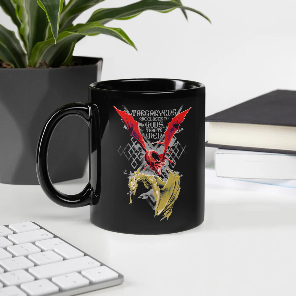 Exclusive House of the Dragon Targaryens are Closer to Gods Mug - Image 4