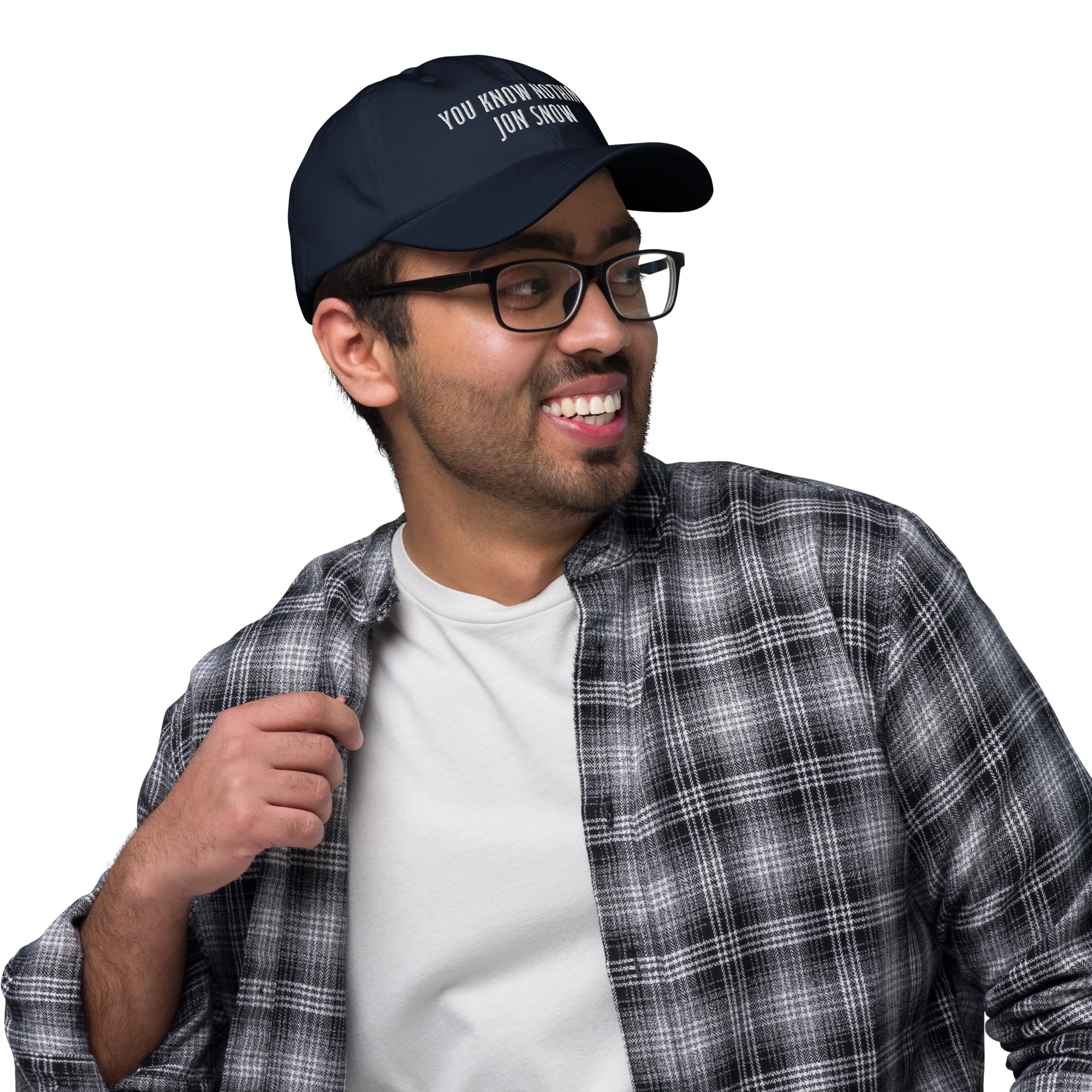 Game of Thrones You Know Nothing Jon Snow Embroidered Dad Hat - Image 3