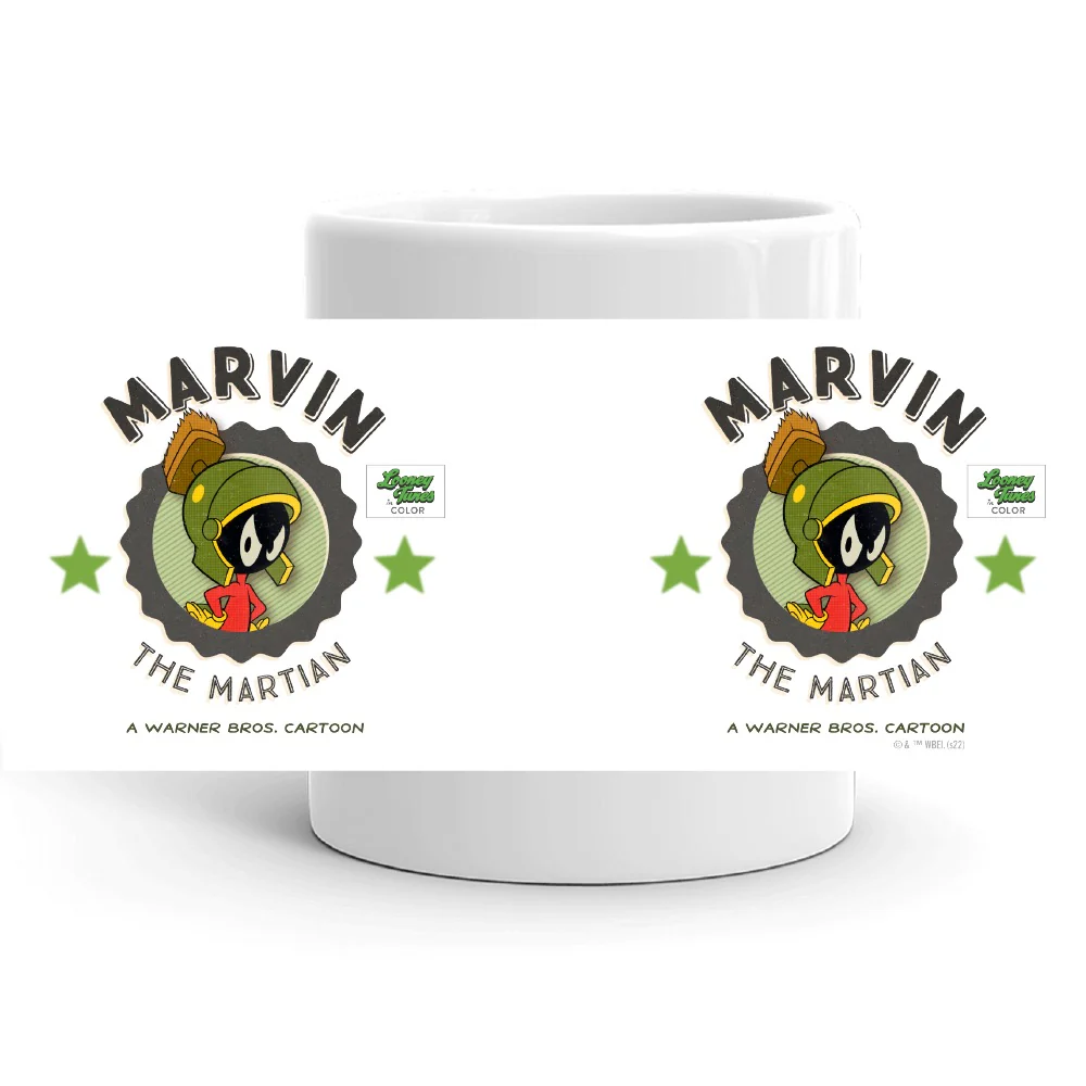 Looney Tunes Marvin the Martian White Mug - Image 4