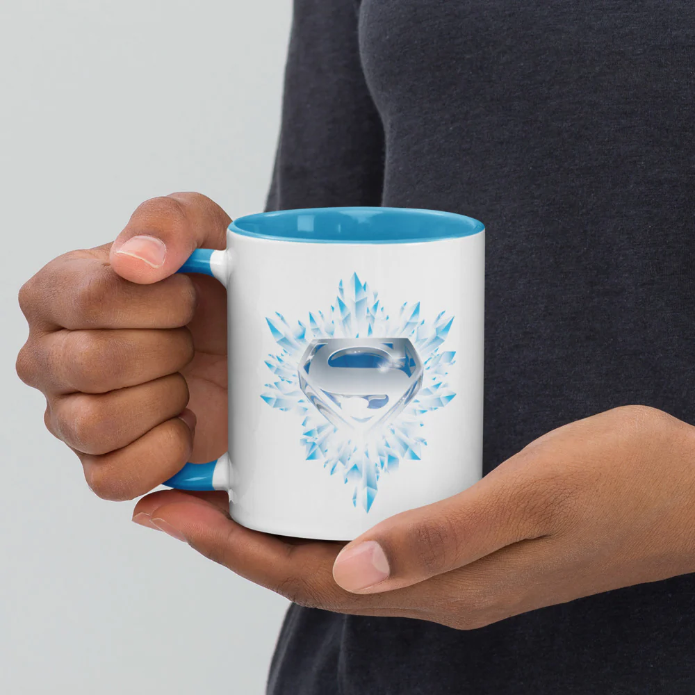 Superman: The Movie Crystal Blue Logo Two-tone Mug - Image 3