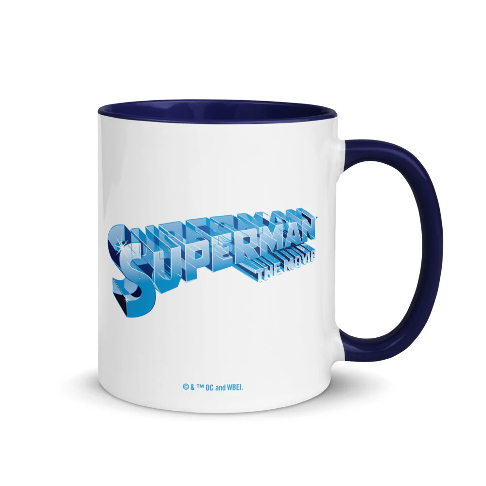 Superman: The Movie Crystal Blue Logo Two-tone Mug - Image 8