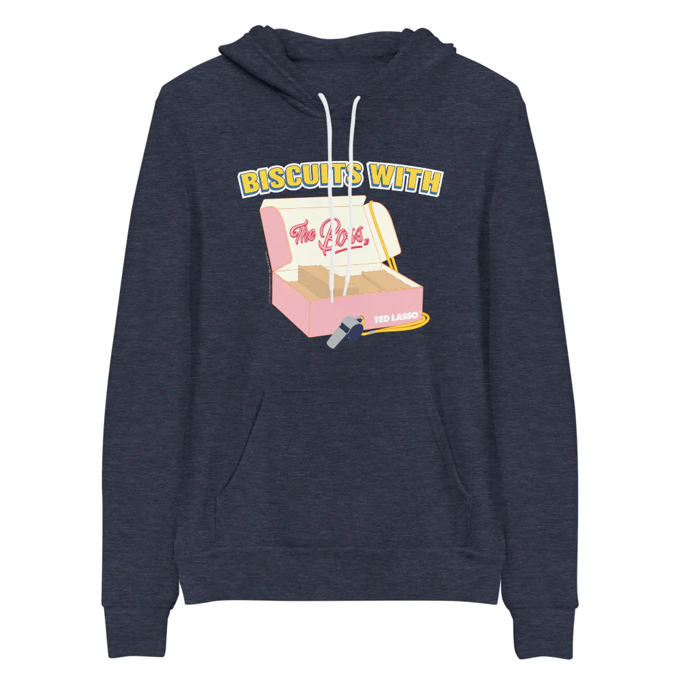 Ted Lasso Biscuits With The Boss Adult Fleece Hooded Sweatshirt - Image 3