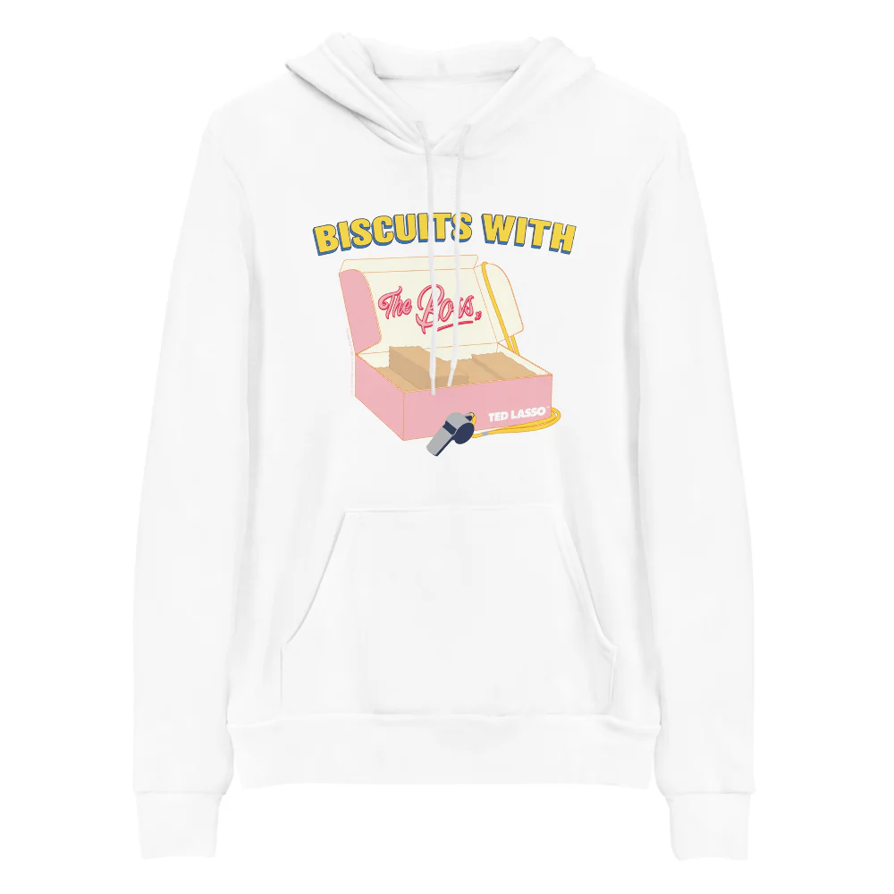 Ted Lasso Biscuits With The Boss Adult Fleece Hooded Sweatshirt - Image 4