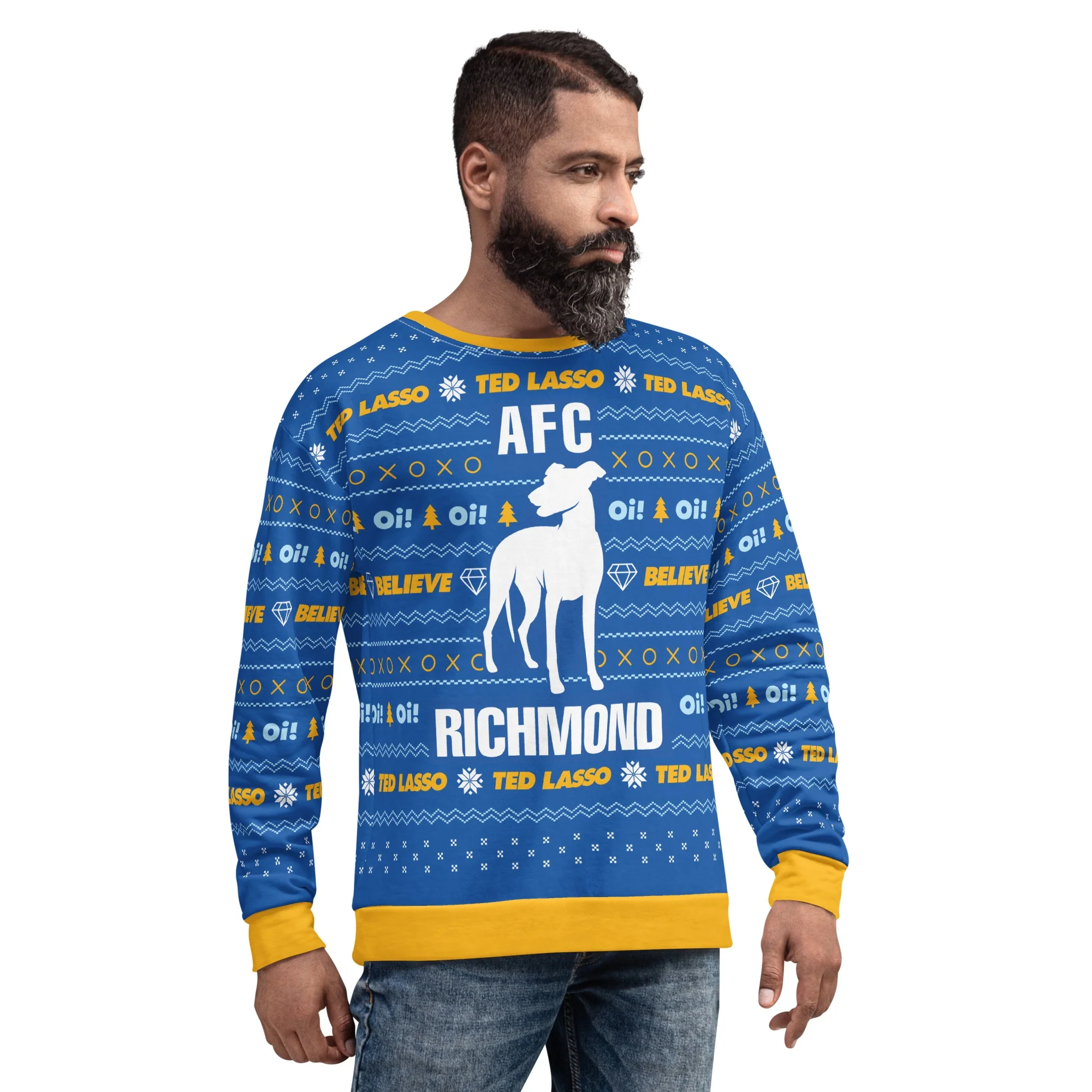 Ted Lasso Roy Kent Holiday Adult Sweatshirt - Image 3